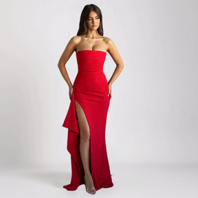 AMELY | VIRAL SLIT KLÄNNING