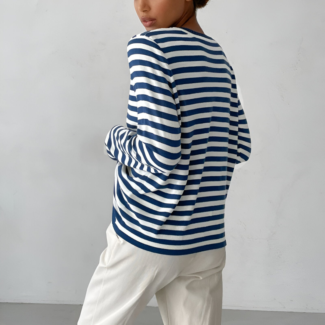 CELESTE | PULL À RAYURES