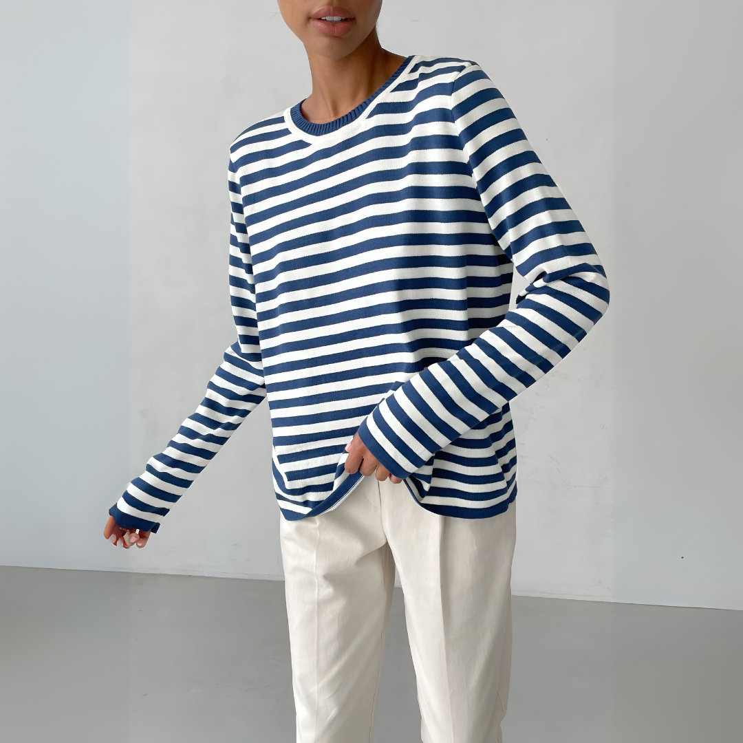 CELESTE | PULL À RAYURES