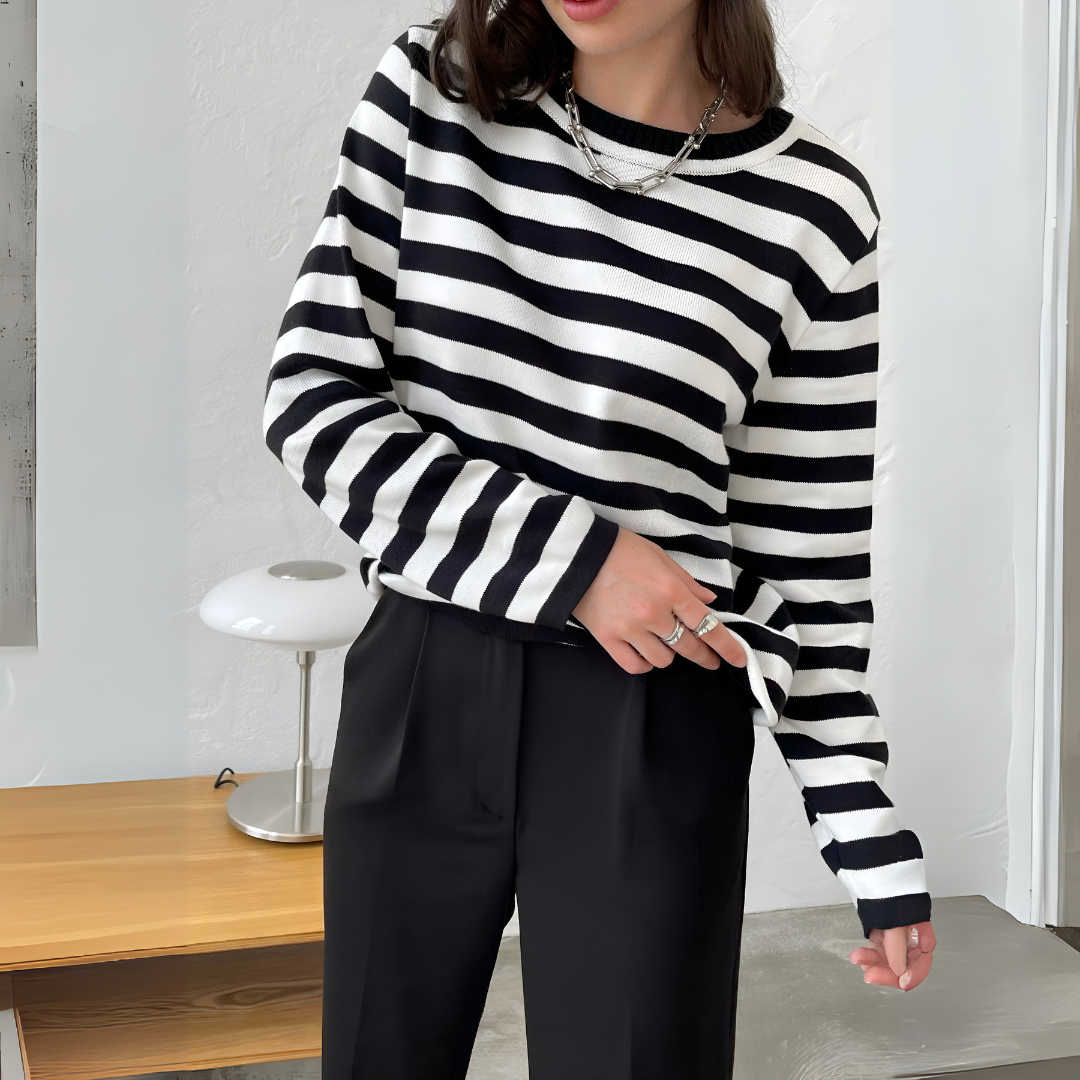 CELESTE | PULL À RAYURES