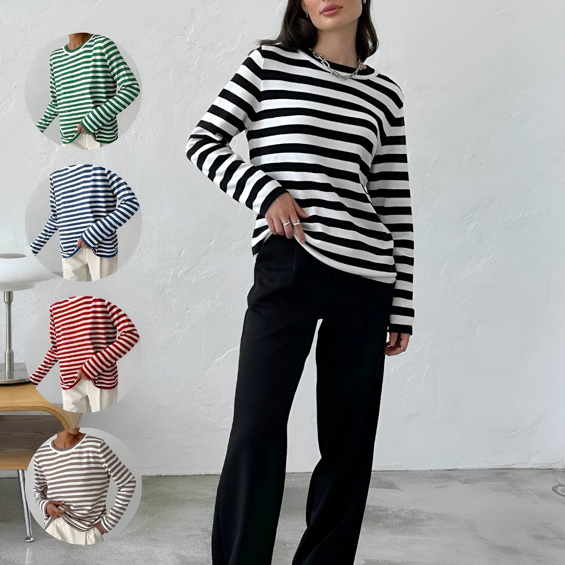 CELESTE | PULL À RAYURES